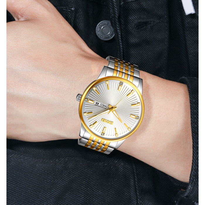 Skmei 9323TGDSI Silver/Gold-Silver