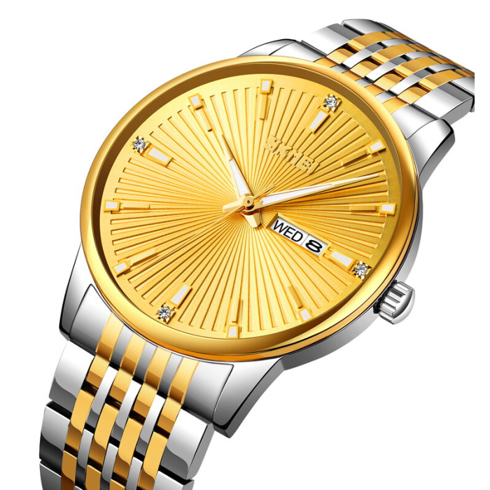 Skmei 9323TGDGD Silver/Gold-Gold