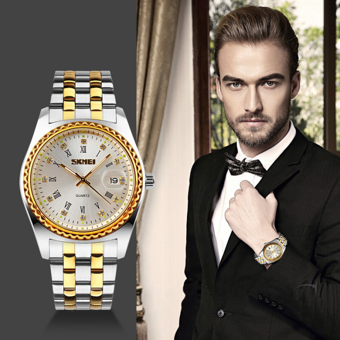 Skmei 9098SI-B Silver Men