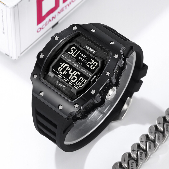 Skmei 2296BTBKBK Bright Black
