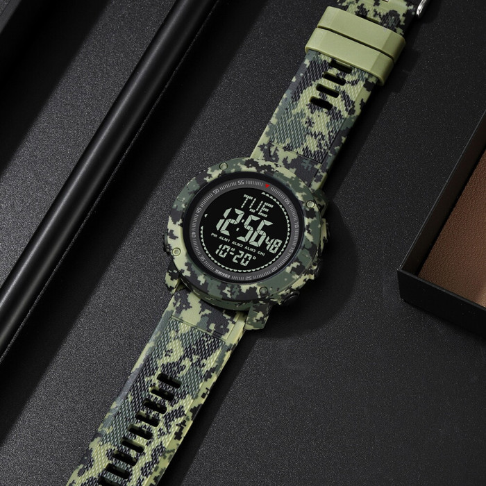 Skmei 2095CMGN Camo Green Compass