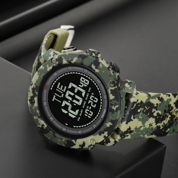 Skmei 2095CMGN Camo Green Compass