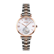 Skmei 9198TRGSI-S Rose Gold-Silver Lady STOPPED