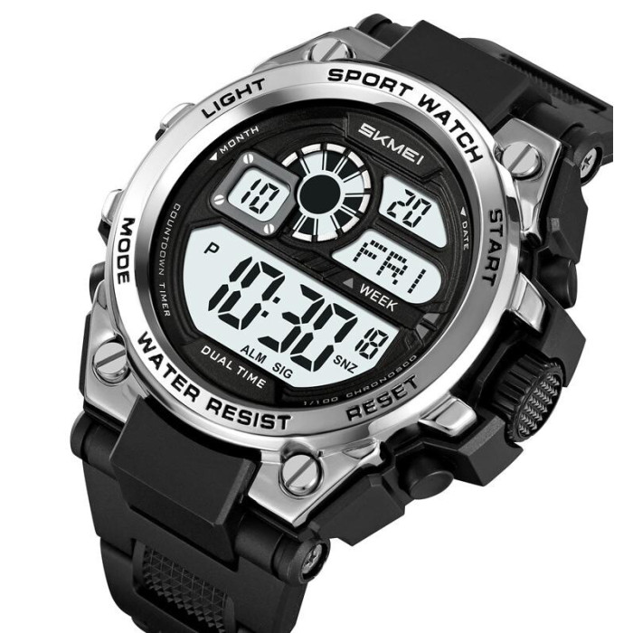 Skmei 2318BKSI Black-Silver