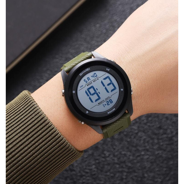 Skmei 2498PAGWT Army Green-Wnite