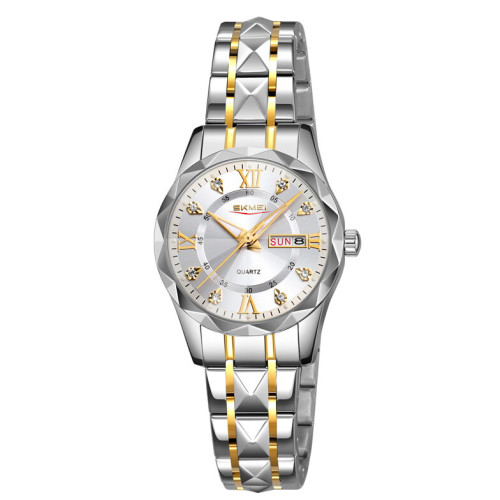 Skmei 9370TGDSI Gold-Silver