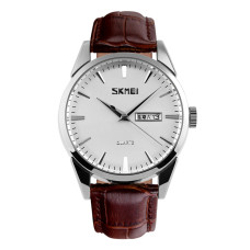 Skmei 9073SIWT-B Silver-White men SALE
