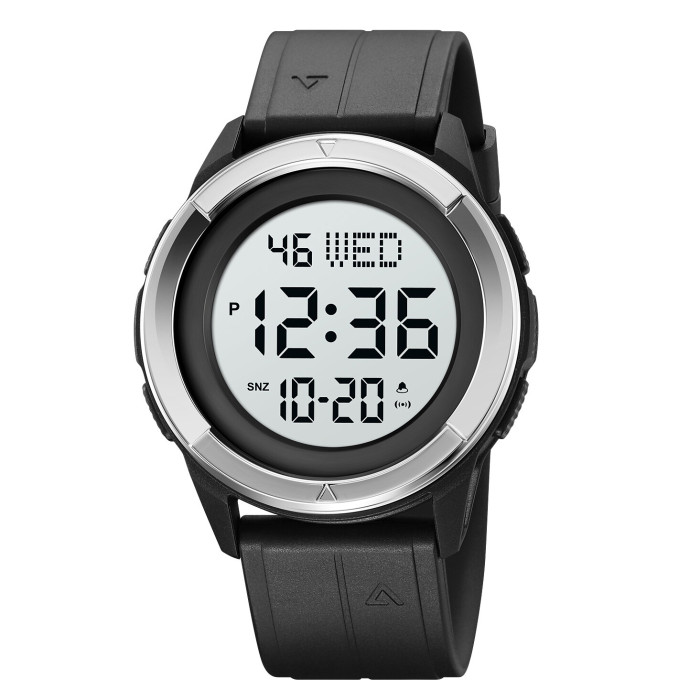 Skmei 2047BKWT Black-Silver