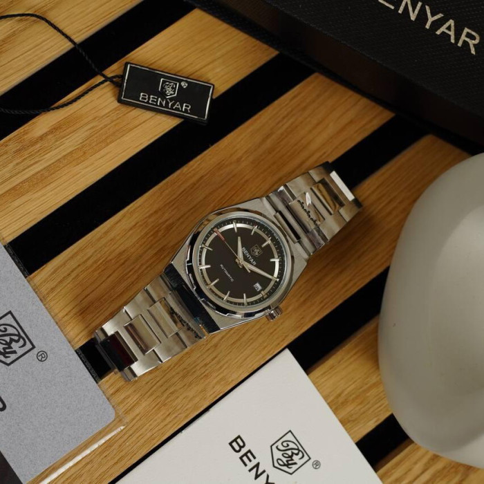 Наручний годинник Benyar BY-5203 Silver-Black