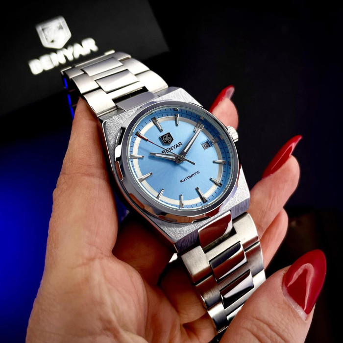 Наручний годинник Benyar BY-5203 Silver-Ligh Blue