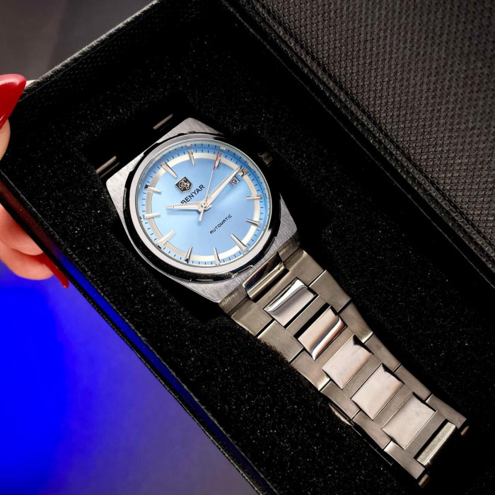 Наручний годинник Benyar BY-5203 Silver-Ligh Blue