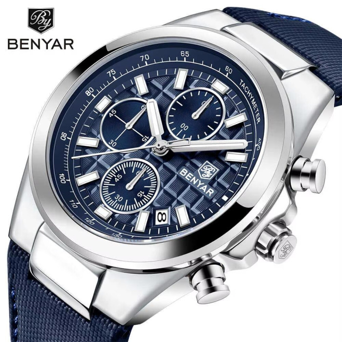 Наручний годинник Benyar BY-5206 Silver-Blue