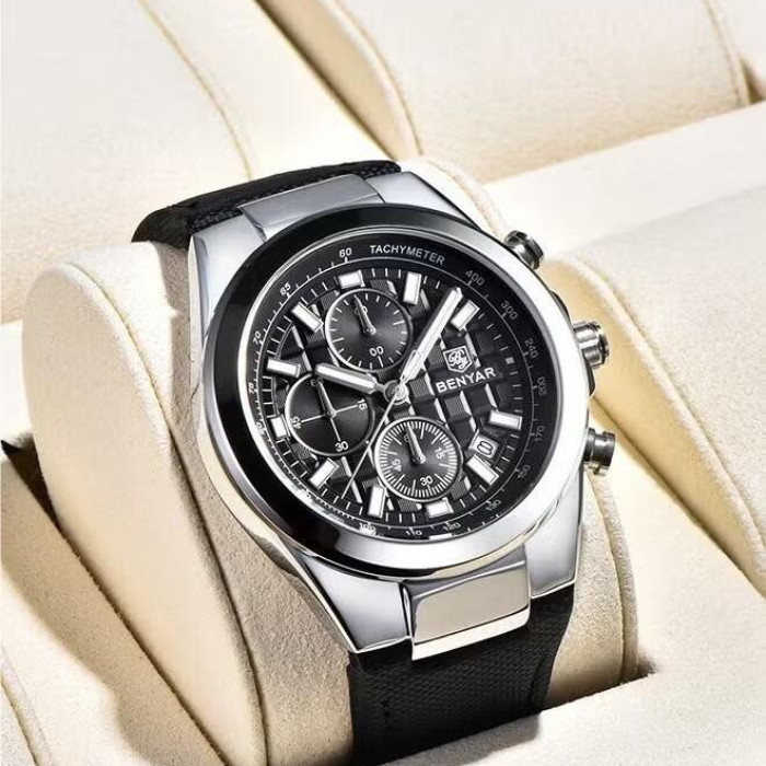 Наручний годинник Benyar BY-5206 Silver-Black