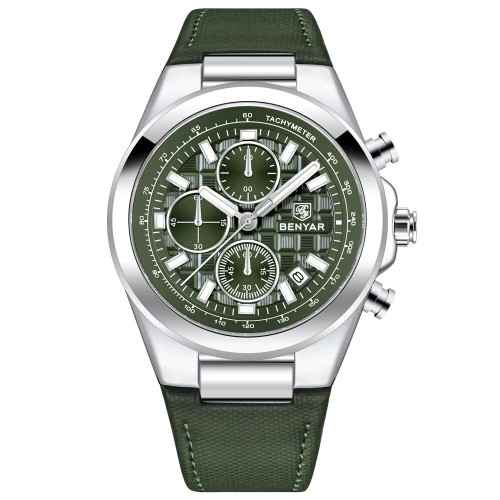 Наручные часы Benyar BY-5206 Silver-Green