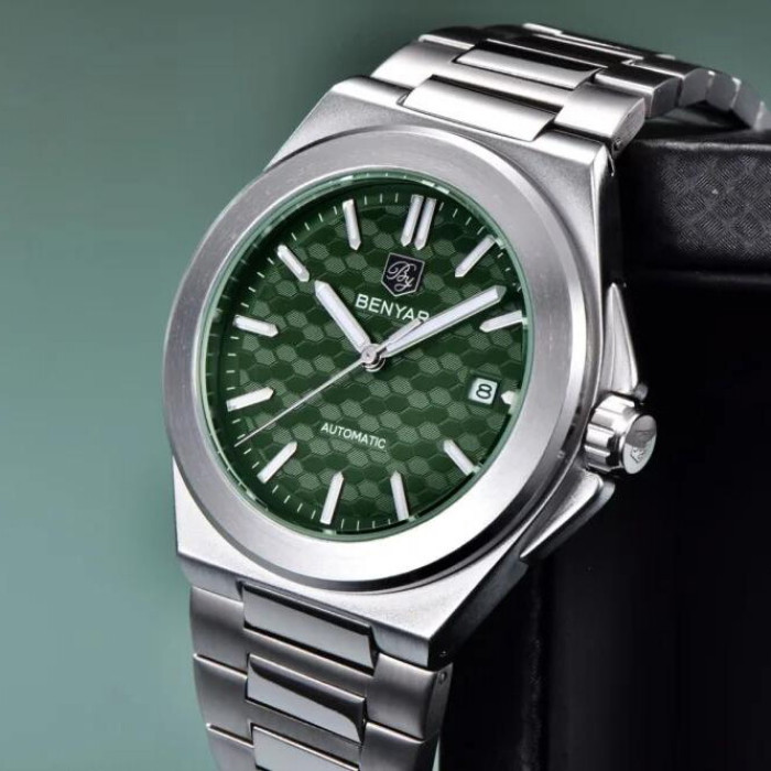 Наручний годинник Benyar BY-5219 Silver-Green